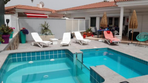 4 bedrooms house with private pool enclosed garden and wifi at San Bartolome de Tirajana